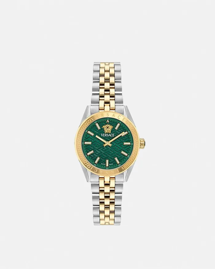 Versace Watches Women VCode Lady Watch Goldsilver