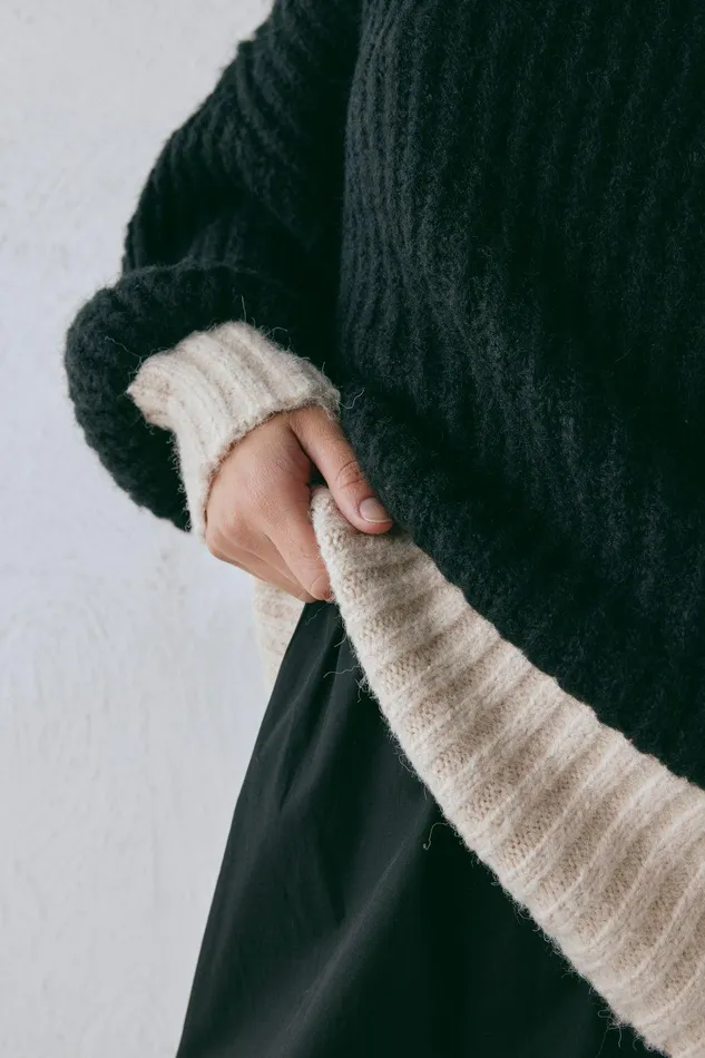 VRG GRL Ada Knit Jumper Black Women JumpersSweaters