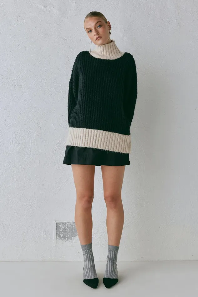 VRG GRL Ada Knit Jumper Black Women JumpersSweaters