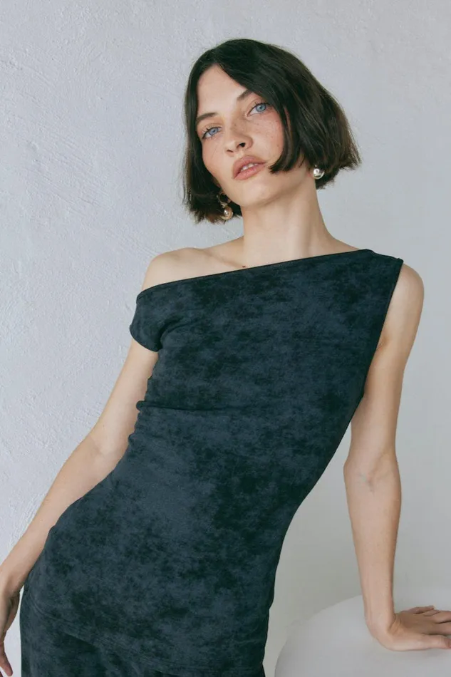 VRG GRL Kemi Top Black Women Sets