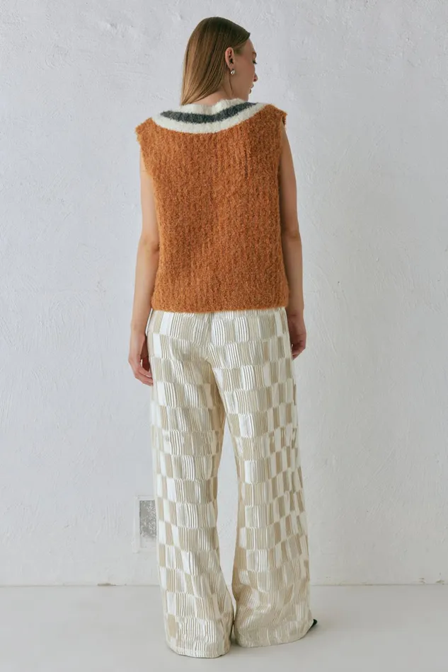 VRG GRL Macy Knit Vest Burnt Orange Women Vests VRG GRL Macy Knit Vest Burnt Orange Women Vests