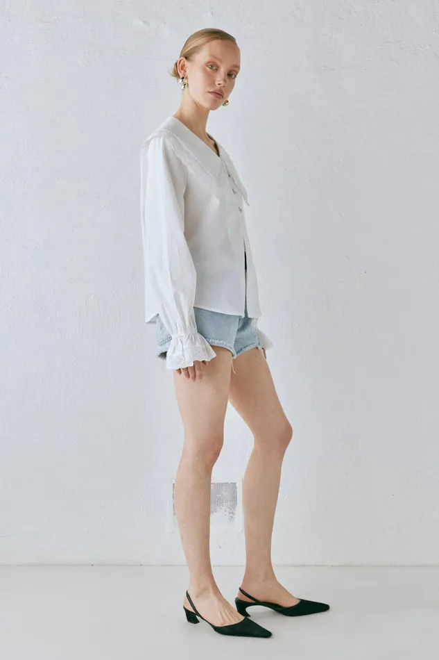 VRG GRL Mae Blouse White Women Shirts VRG GRL Mae Blouse White Women Shirts