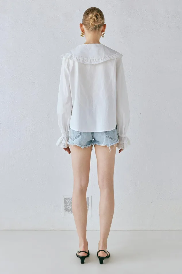 VRG GRL Mae Blouse White Women Shirts VRG GRL Mae Blouse White Women Shirts