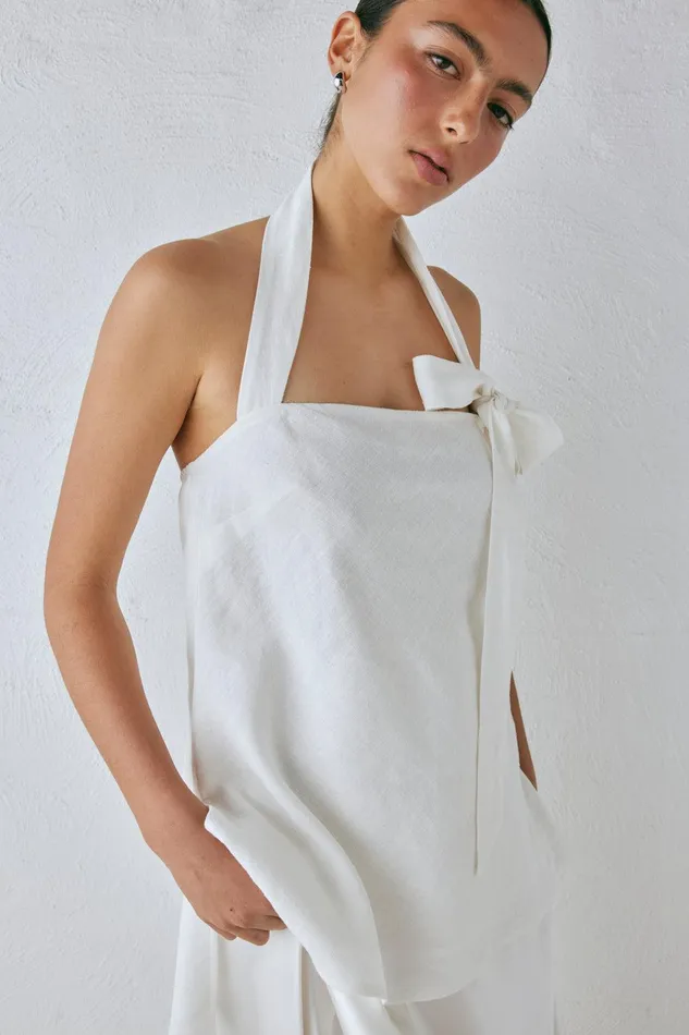 VRG GRL Nava Top White Women Sleeveless VRG GRL Nava Top White Women Sleeveless