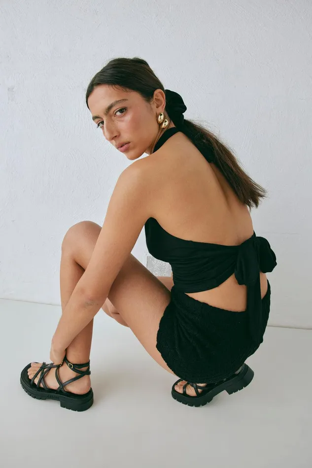 VRG GRL Noa Top Black Women Sleeveless