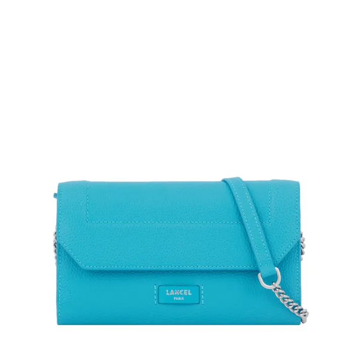 Wallet Chain Ocean Blue Women Lancel Clutch