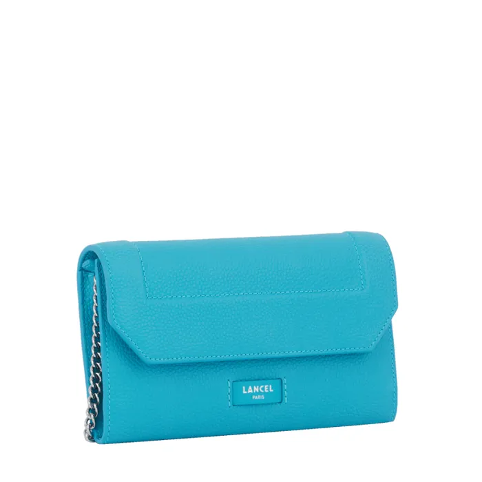Wallet Chain Ocean Blue Women Lancel Clutch