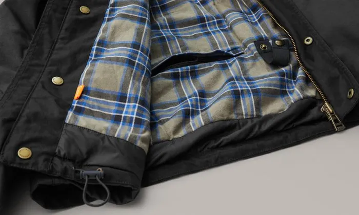 Waxed Jackets Men Belstaff Convoy Motorcycle Jacket Black