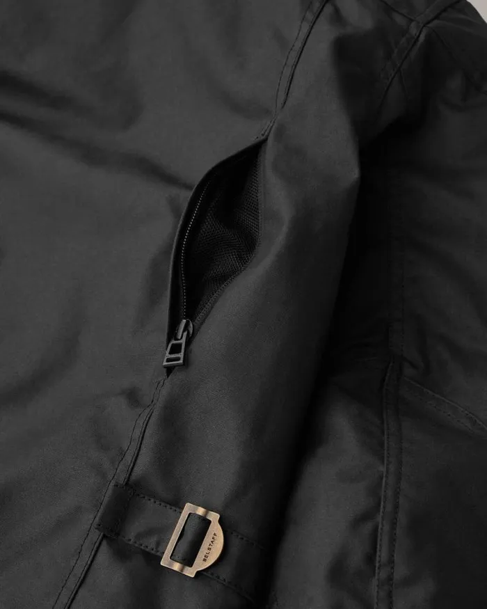 Waxed Jackets Men Belstaff Convoy Motorcycle Jacket Black