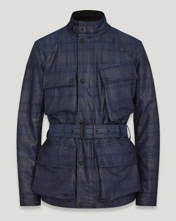 Waxed Jackets Men Belstaff Trialmaster Concept Ocean Blue