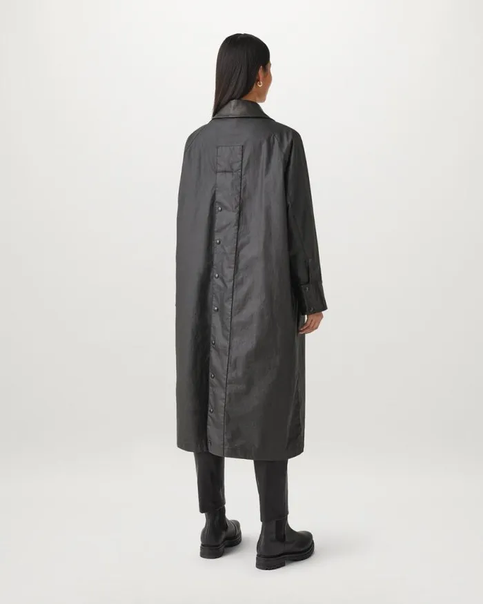 Waxed Jackets Women Belstaff Aster Coat Black