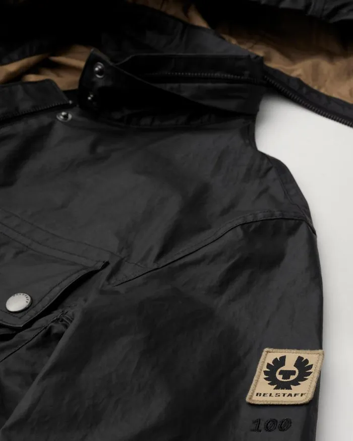 Waxed Jackets Women Belstaff Centenary Parka Black British Khaki Waxed Jackets Women Belstaff Centenary Parka Black British Khaki