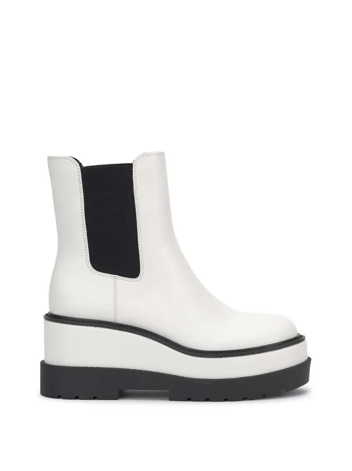 Wedges Shoes Jessica Simpson Ivean Platform Lug Boot In White