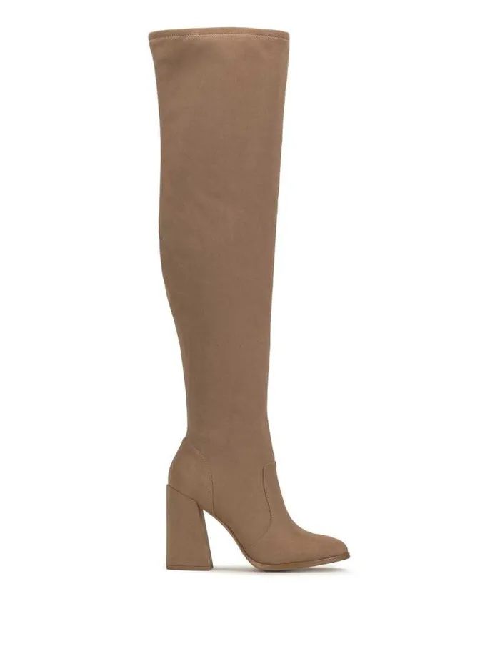 Wide Width Shoes Jessica Simpson Brixten Over The Knee Boot In Sandstone