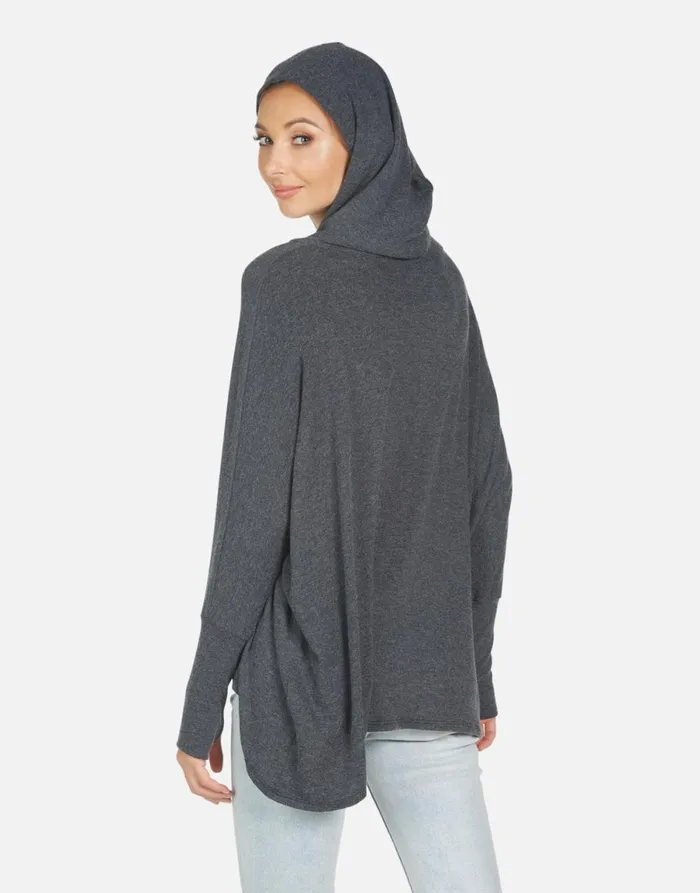 Wilma Tiger Tongue Heather Black Women039s Lauren Moshi Hoodies