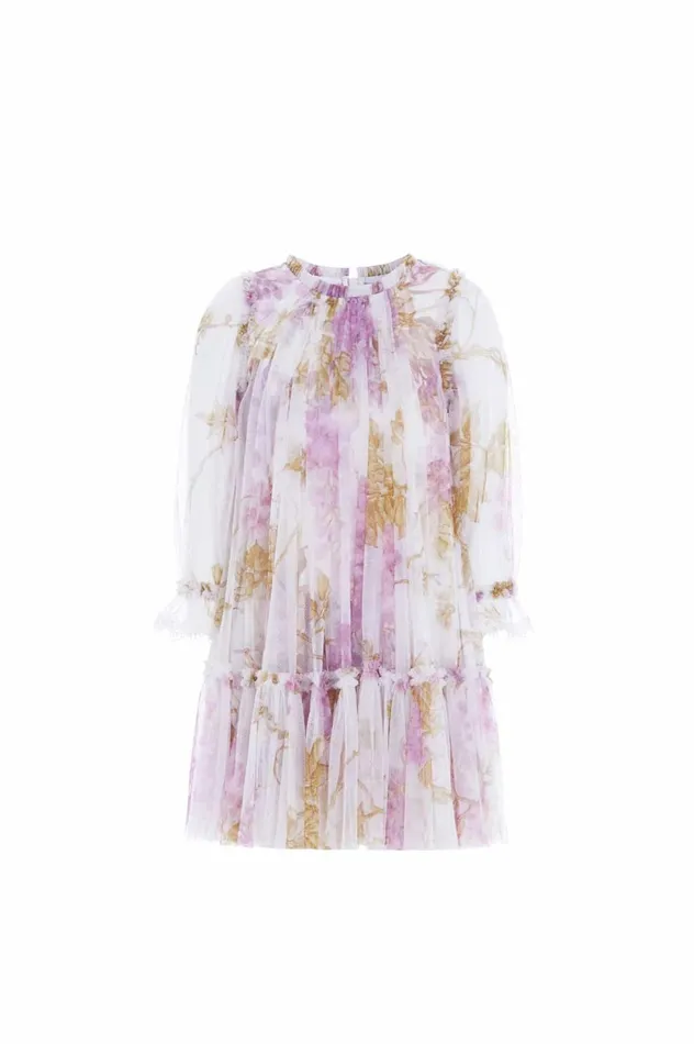 Wisteria Long Sleeve Kids Dress Multi Kids Needle and Thread Kids Formalwear