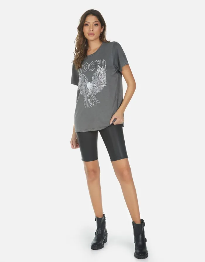 Wolf Moshi Eagle Pigment Black Women039s Lauren Moshi Short Sleeve