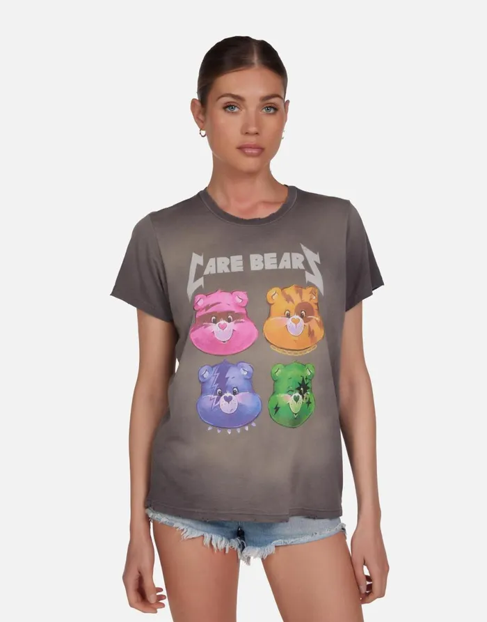 Wolf Rock Care Bears Vintage Smoke Women039s Lauren Moshi Short Sleeve