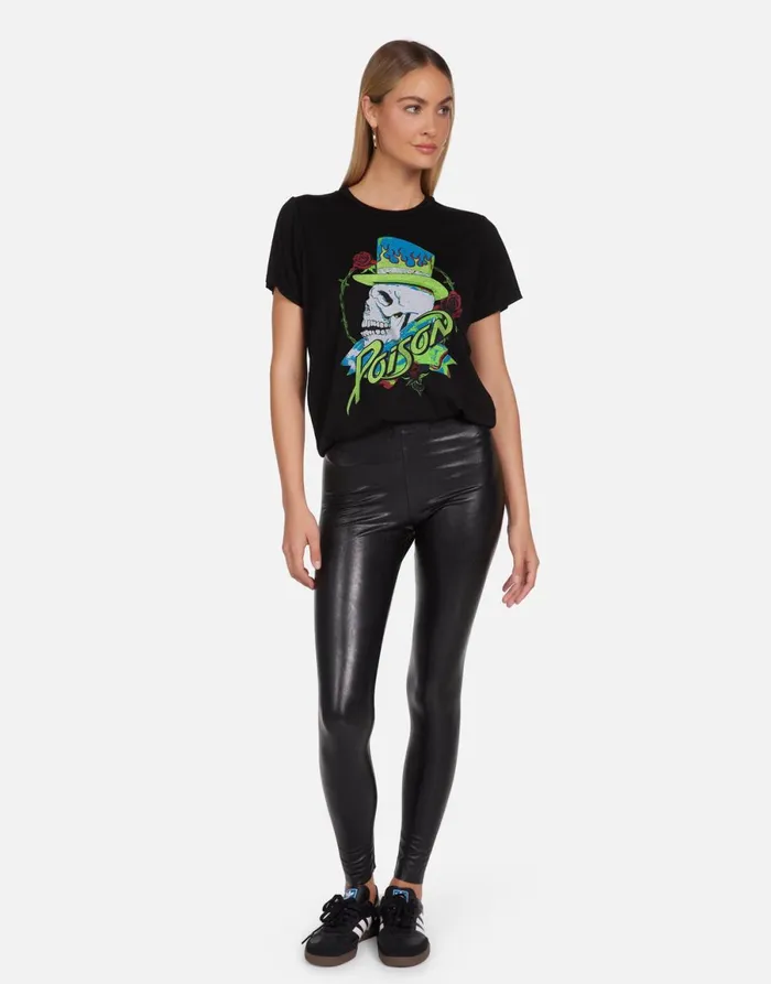 Wolf X Neon Poison Skull Black Women039s Lauren Moshi Short Sleeve
