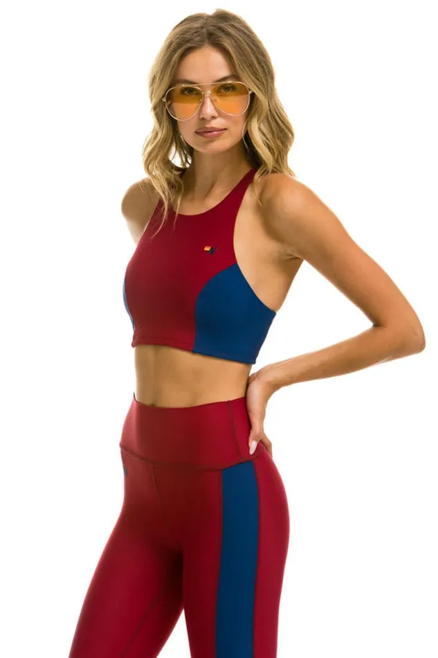 Women Activewear Aviator Nation COLOR BLOCK RACER SPORTS BRA 8211 BLAZER Women Activewear Aviator Nation COLOR BLOCK RACER SPORTS BRA 8211 BLAZER