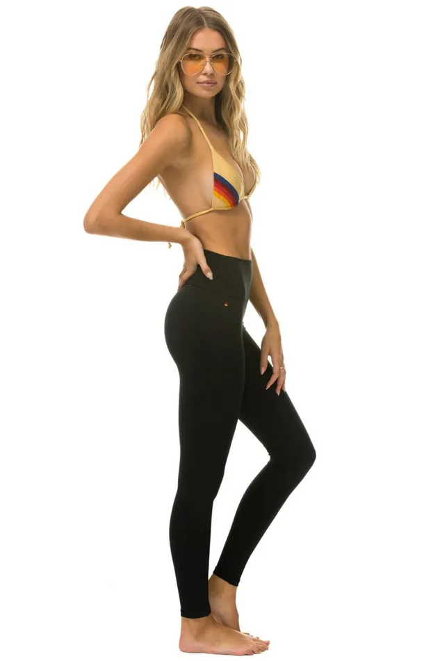 Women Activewear Aviator Nation FULL LENGTH HIRISE BOLT LEGGINGS 8211 BLACK Women Activewear Aviator Nation FULL LENGTH HIRISE BOLT LEGGINGS 8211 BLACK