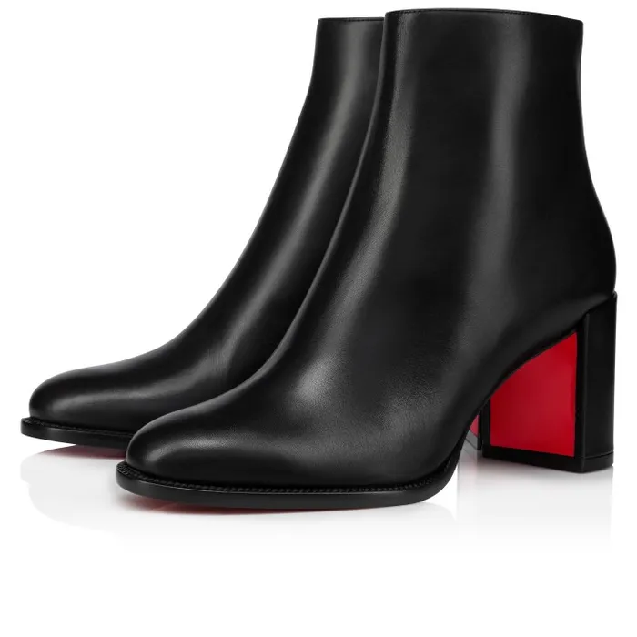 Women Adoxa 70 Mm Low Boots 8211 Calf Leather 8211 Black Christian Louboutin Boots