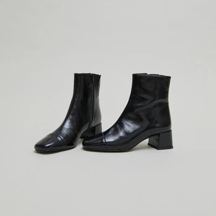Women Ankle Boots With Zips Black JONAK Ankle Boots Lowboots