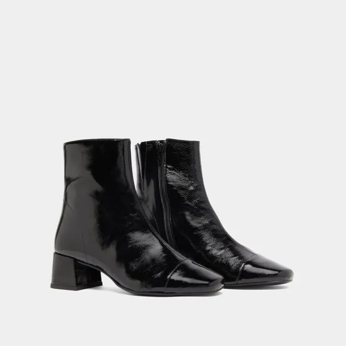 Women Ankle Boots With Zips Black JONAK Ankle Boots Lowboots