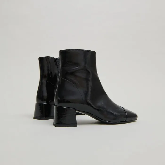 Women Ankle Boots With Zips Black JONAK Ankle Boots Lowboots
