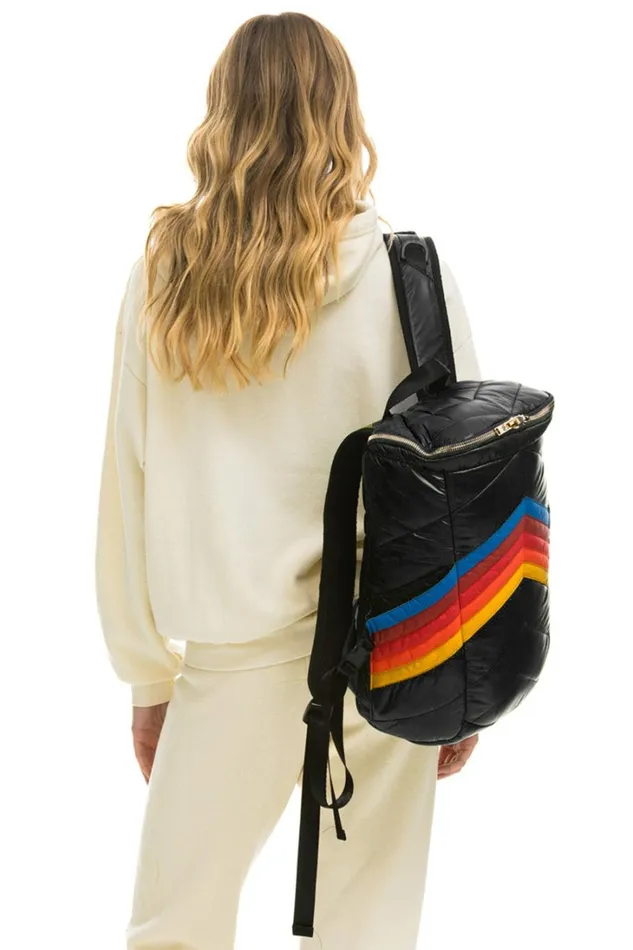 Women Backpacks Aviator Nation PEAK PUFFER BACKPACK 8211 BLACK GLOSSY Women Backpacks Aviator Nation PEAK PUFFER BACKPACK 8211 BLACK GLOSSY