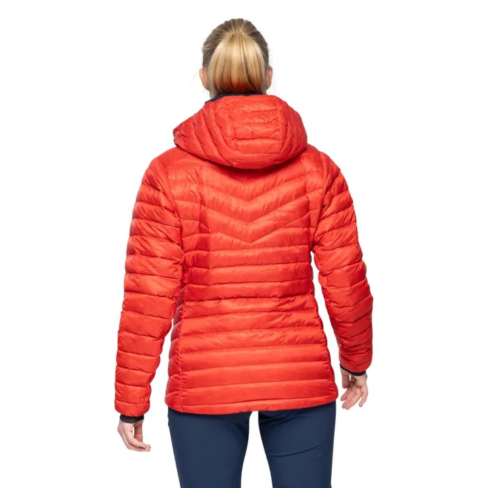 Women Bergans Of Norway Down Jackets Rabot Light Down Jacket Hood Firered