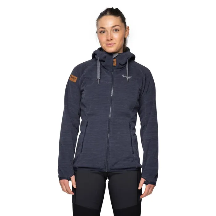 Women Bergans Of Norway Fleece Hareid Fleece W Jacket Dark Navy