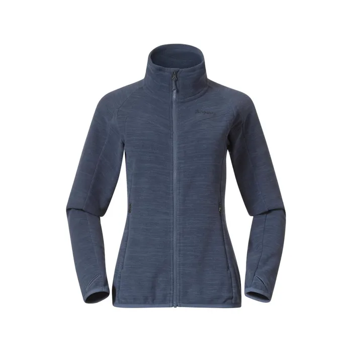 Women Bergans Of Norway Fleece Hareid Fleece W Jacket Nohood Granite Blue