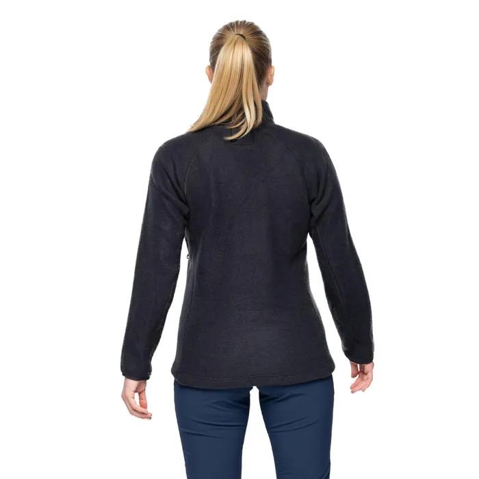 Women Bergans Of Norway Fleece Rabot Merino Fleece Midlayer Jacket Dark Shadow Grey