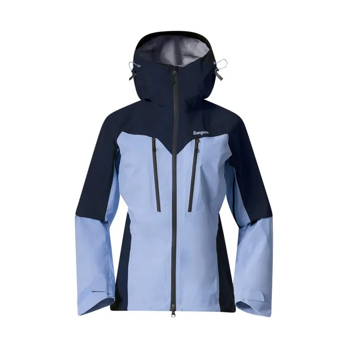 Women Bergans Of Norway Shell Jackets Tind 3l Shell Jacket Blueberry Milk Navy Blue