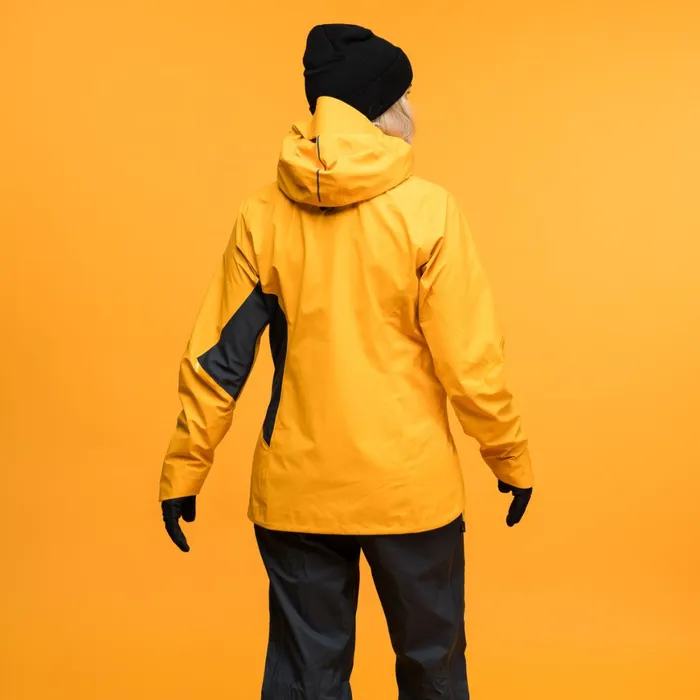 Women Bergans Of Norway Shell Jackets Y Mountainline Breathe 3l Shell Jacket Mango Yellow