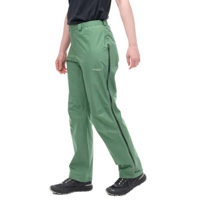 Women Bergans Of Norway Shell Pants Vandre Light 3l Shell Zipped Pants Dark Jade Green