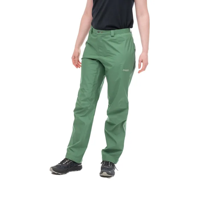 Women Bergans Of Norway Shell Pants Vandre Light 3l Shell Zipped Pants Dark Jade Green