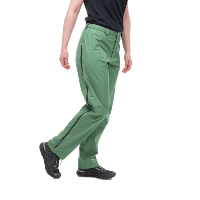 Women Bergans Of Norway Shell Pants Vandre Light 3l Shell Zipped Pants Dark Jade Green