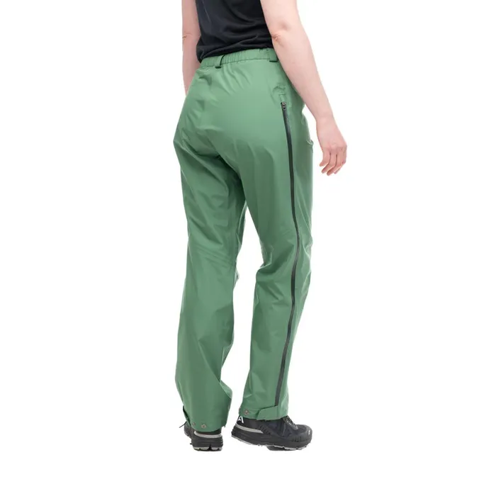 Women Bergans Of Norway Shell Pants Vandre Light 3l Shell Zipped Pants Dark Jade Green