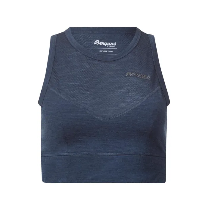 Women Bergans Of Norway Singlets InnerLight W Top Navy Blue
