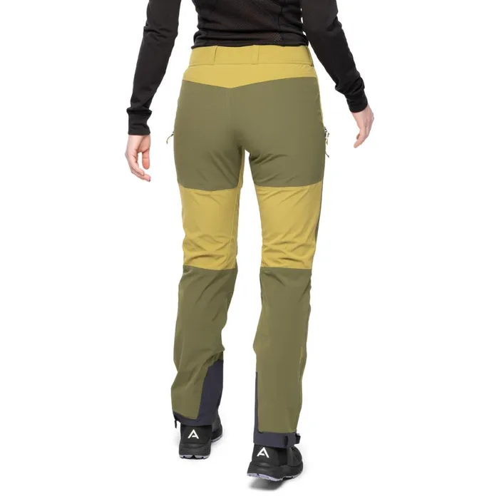 Women Bergans Of Norway Softshell Pants Bekkely Hybrid W Pants Olive Green Dark Olive Green