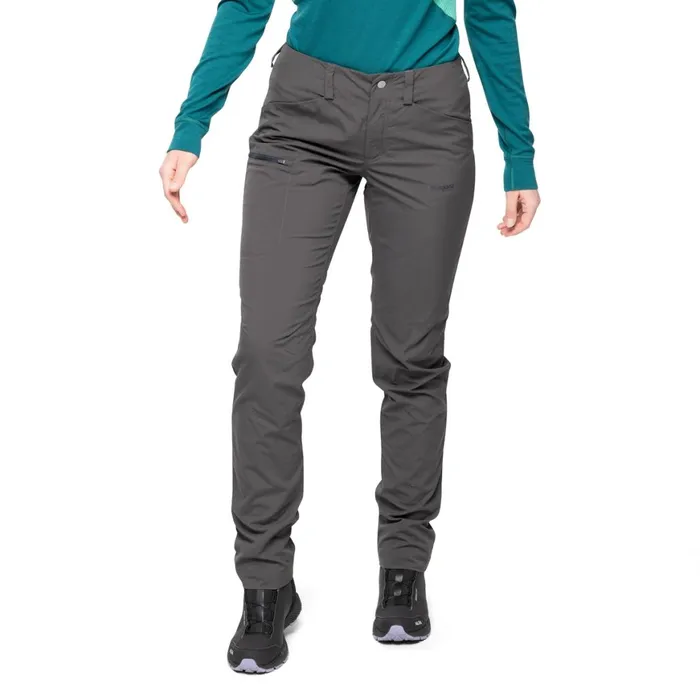 Women Bergans Of Norway Softshell Pants Utne V5 W Pants Solid Charcoal
