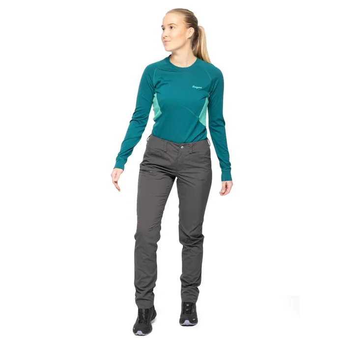 Women Bergans Of Norway Softshell Pants Utne V5 W Pants Solid Charcoal