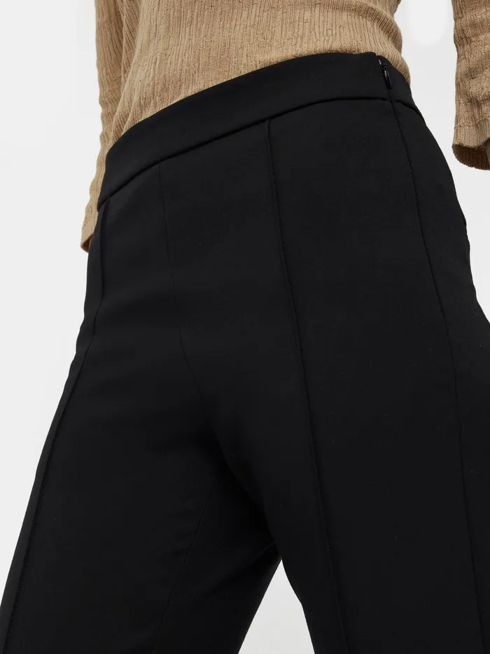 Women Bi Stretch Cigarette Trouser Black Jigsaw Trousers