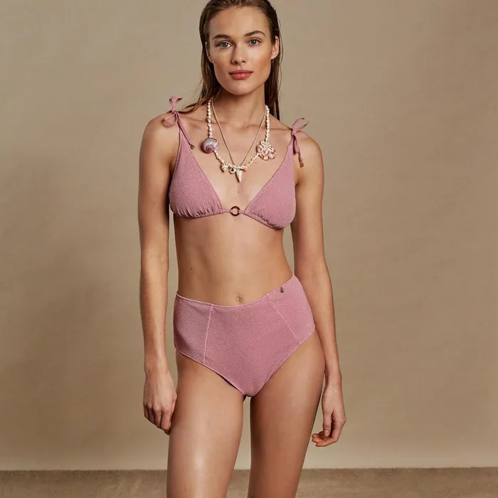 Women Bikini Bottoms Love Stories Moonflower Bikini Bottom Pink