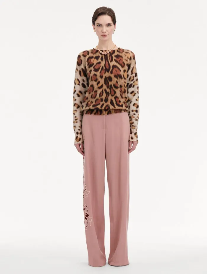 Women Blouses and Knits Oscar De La Renta Jaguar Ombr Pullover Beige Multi Women Blouses and Knits Oscar De La Renta Jaguar Ombr Pullover Beige Multi