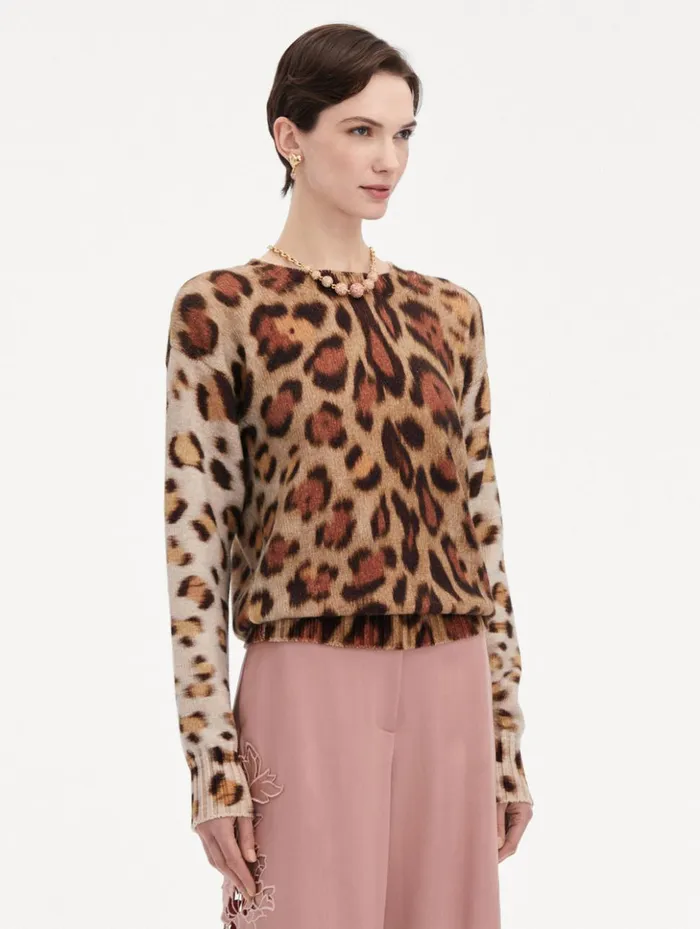 Women Blouses and Knits Oscar De La Renta Jaguar Ombr Pullover Beige Multi Women Blouses and Knits Oscar De La Renta Jaguar Ombr Pullover Beige Multi
