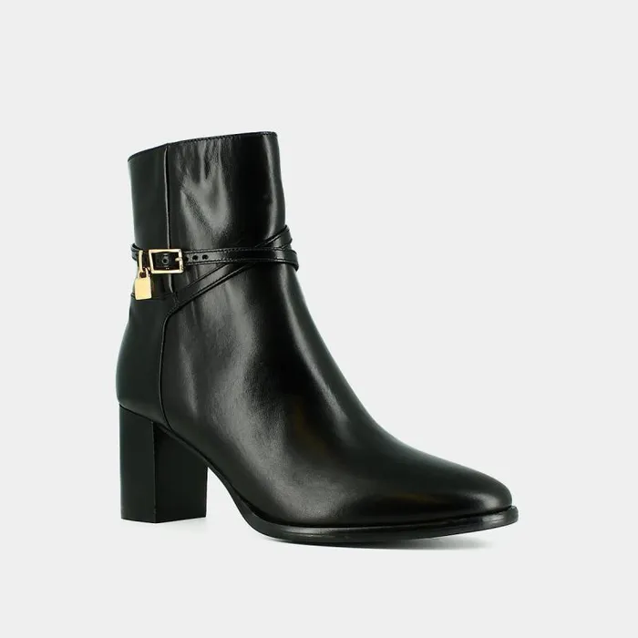 Women Boots Talons Haut Et Charms Dors Black JONAK Ankle Boots Lowboots