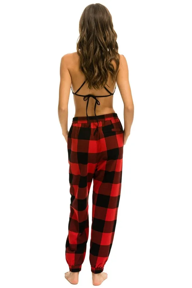 Women Bottoms Aviator Nation PLAID LODGE PANT 8211 BUFFALO PLAID Women Bottoms Aviator Nation PLAID LODGE PANT 8211 BUFFALO PLAID